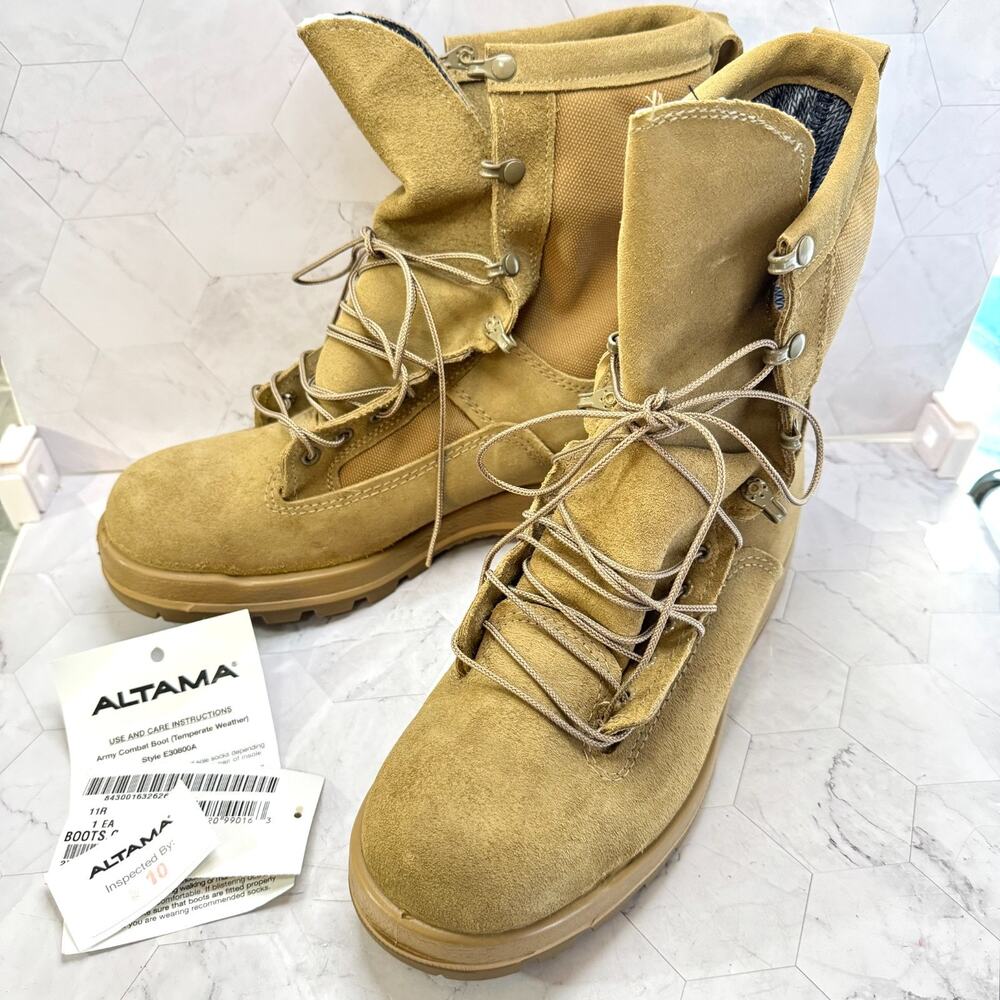 NWT Altama Military Combat Boots Sz 11 Tan SPE1C1-17-D-1082 Gore-Tex Steel Toe